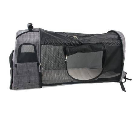 Reppu 46x30x20-105cm harmaa Travel Dog All For Paws - Koiran pyöräkorit ja kantokassit - 030016 - 2