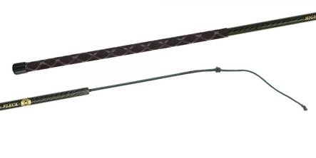 Teleskooppiraippa Pocket 4-osainen musta 150cm Fleck - Ratsastusraipat - 033876 - 1