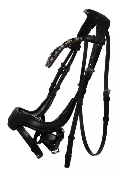 Suitset Mila anatomic musta HKM-sports - Ratsuhevosen suitset ja turpahihnat - 056866 - 1