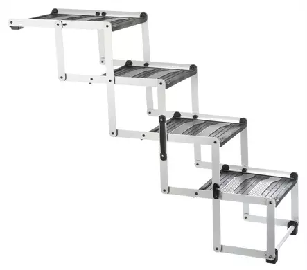 Alumiiniportaat 4 askelmaa max 75kg Trixie - Koiran autoilutarvikkeet - 057746 - 1