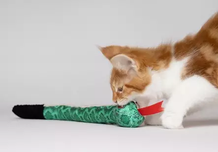 Karvakäärme 37cm värimix Flamingo - Kissan pehmolelut - 050516 - 2