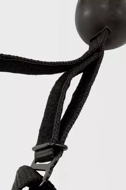 Kytkentänaru kumipallolla ja tarralla Quiet Drop Safety musta Horseware - Hevosen kuljetus ja matkustaminen - 058006 - 2