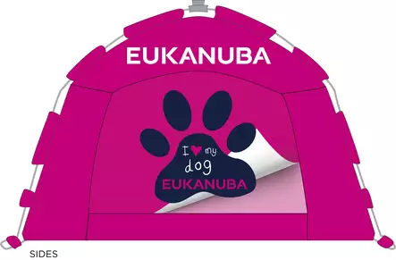 Näyttelyteltta 2x2m pinkki Eukanuba - Koiranäyttely harrastaminen - 057916 - 2