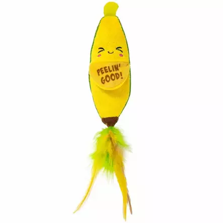 Potkubanaani Kicker Peeling' Good Banana 25cm keltainen Catstages - Kissan pehmolelut - 059206 - 1