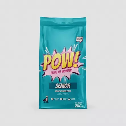 Senior single protein pork POW! dog - Koiran kuivaruoat ikääntyville koirille - 039356 - 3