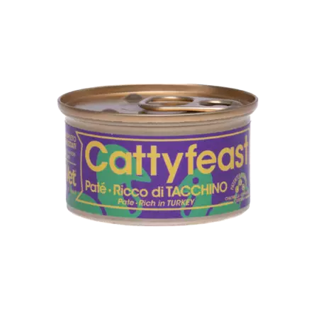 Steriloiduille kalkkuna pate 85g Cattyfeast - Aikuisten kissojen säilykkeet - 054656 - 1