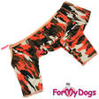 Joustava haalari Camo oranssi urosmalli For My Dogs - Koiran haalarit - 037286 - 1