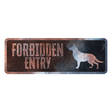 Kyltti Forbidden entry 40x13cm D&D - Varoitus- ja huomiokyltit - 031956 - 1
