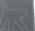 Kissanhiekkalaatikon edusmatto PVC kissakuvio 35x48cm harmaa Trixie - Kissanvessan edusmatot - 057996 - 2