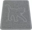 Kissanhiekkalaatikon edusmatto PVC kissakuvio 35x48cm harmaa Trixie - Kissanvessan edusmatot - 057996 - 1