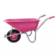 Kottikärry muovia 100L roosa Willab - Kottikärryt ja apuvaunut - 050356 - 1