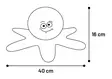 Pehmolelu Fronne Octopus Emoji Pink S Flamingo - Koiran pehmolelut - 051506 - 4
