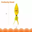 Potkubanaani Kicker Peeling' Good Banana 25cm keltainen Catstages - Kissan pehmolelut - 059206 - 5