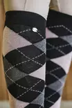 Sukat Argyle musta/vanha rosa Equitheme - Ratsastajan asusteet - 051726 - 3