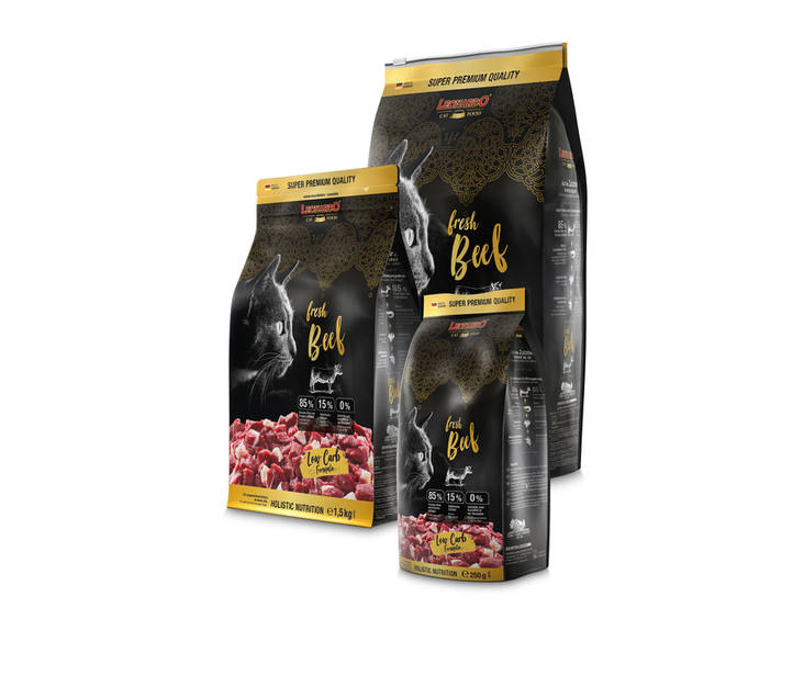 Cat Adult Beef Fresh Meat Leonardo - Kissan kuivaruoat aikuisille kissoille - 035336 - 1