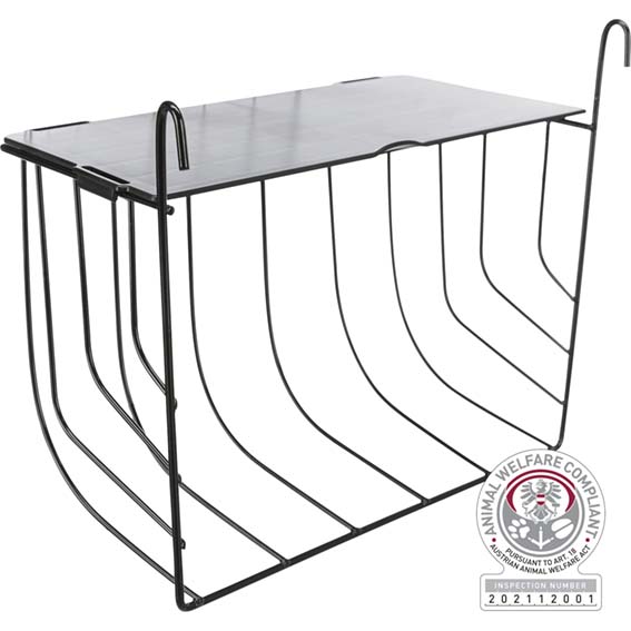 Heinähäkki 25x18x12cm metallia Trixie - Pieneläinten juoma- ja ruokinta-astiat - 024776 - 1