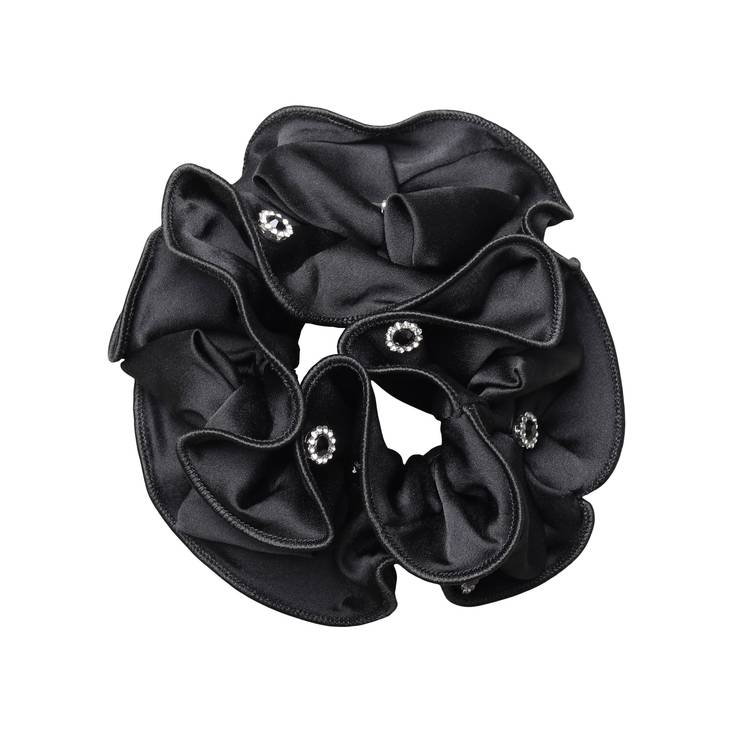 Hiusdonitsi Rusetti kristalleilla musta SD Design - Ratsastajan asusteet - 030846 - 1