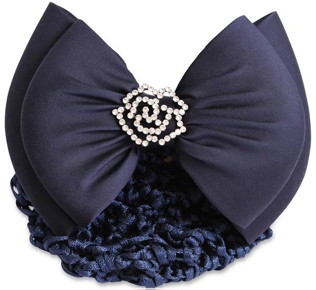 Hiusrusetti Flower kristalleilla navy SD Design - Ratsastajan asusteet - 034656 - 1