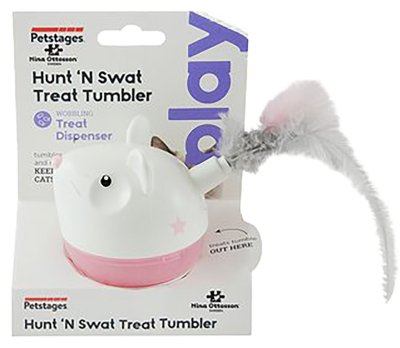 Hunt'N Swat Tumbler aktivointilelu hiiri höyhenhännällä Nina Ottosson - Kissan aktivointilelut - 020716 - 1