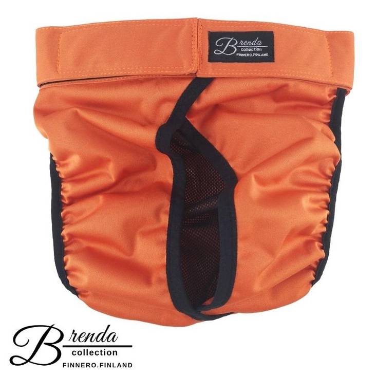 Juoksuhousut BRENDA oranssit FinNero - Juoksuaika- ja pissasuojat - 021266 - 1