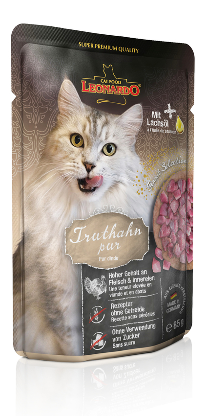 Kalkkuna 100% 85g pss Leonardo - Aikuisten kissojen säilykkeet - 020276 - 1
