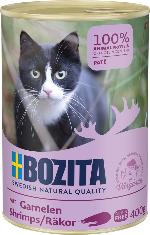 Katkarapu 400g pate Bozita Cat - Aikuisten kissojen säilykkeet - 032046 - 1