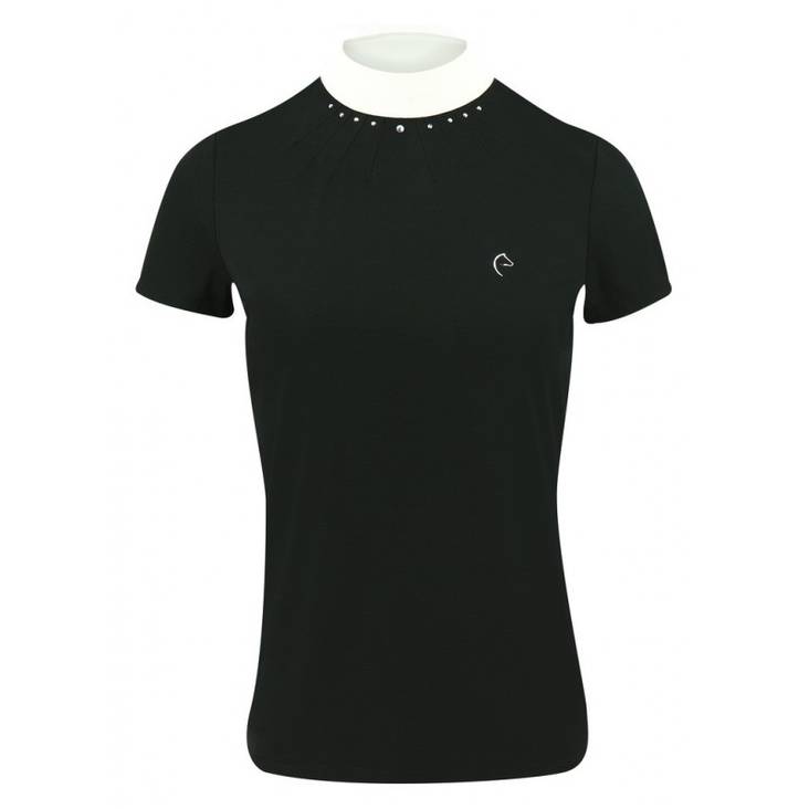 Kisapaita Efel musta Equitheme - Ratsastuspaidat ja -hupparit - 025236 - 1