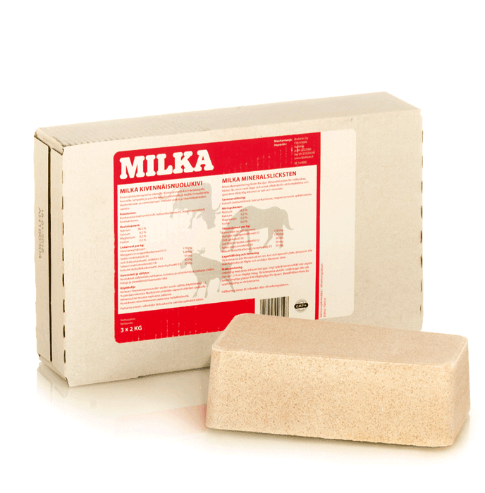 Kivennäisnuolukivi 2kg KPL Milka - Hevosen suola ja nuolukivet - 000846 - 1