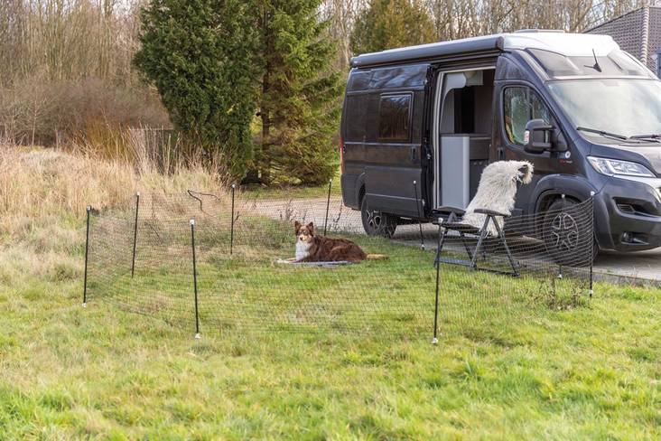 Koiratarha 15m verkko + tolpat Trixie - Koiran autoilutarvikkeet - 035426 - 1