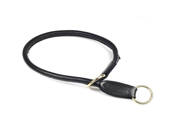 Kokokiristävä nahkapanta 6mmx40cm Onega - Koiran koko kiristävät pannat - 033236 - 1