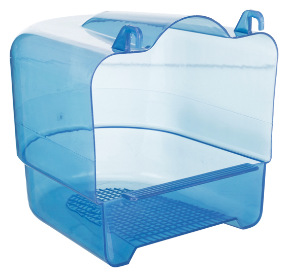 Kylpytalo linnuille sininen 15x16x17cm Trixie - Lemmikkilintujen kylpyastiat ja pesät - 018906 - 1