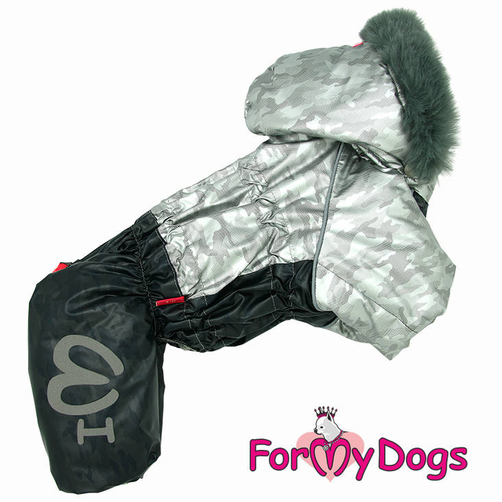 Lämpöhaalari hupulla Hohto urosmalli For My Dogs - Koiran haalarit - 032926 - 1