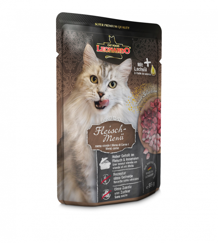 Lihamenu 85g pss Leonardo - Aikuisten kissojen säilykkeet - 004976 - 1