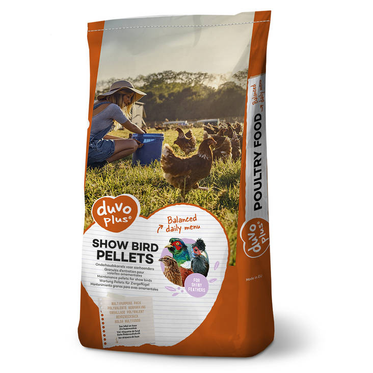 Linturehupelletti Show Bird 20kg Duvo+ - Kotieläin lintujen ruokinta - 034226 - 1