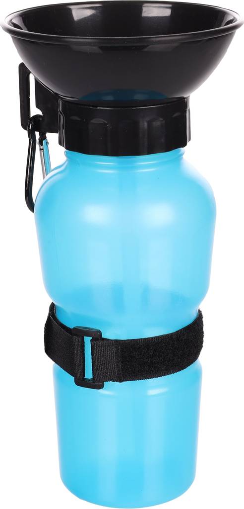 Matkavesikuppi Ollie 21,5x10,5cm sini - musta Flamingo - Koiran autoilutarvikkeet - 036386 - 1