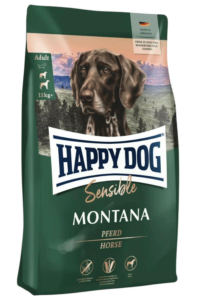 Montana Hevonen Sensible Happy Dog - Koiran kuivaruoat aikuisille koirille - 017736 - 2
