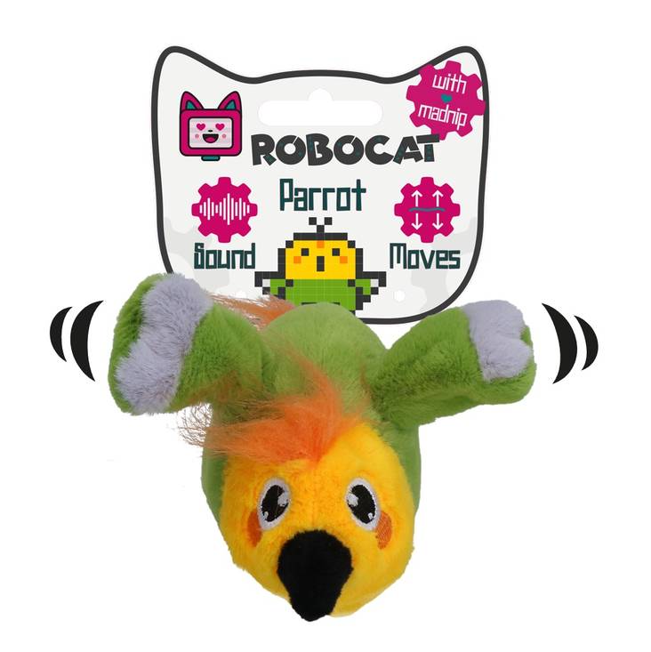 Moottoripapukaija 15,5cm USB RoboCat - Kissan aktivointilelut - 038986 - 1