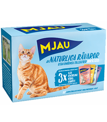 Multibox Liha & Kala 12x85g geeli MJAU - Aikuisten kissojen säilykkeet - 004556 - 1