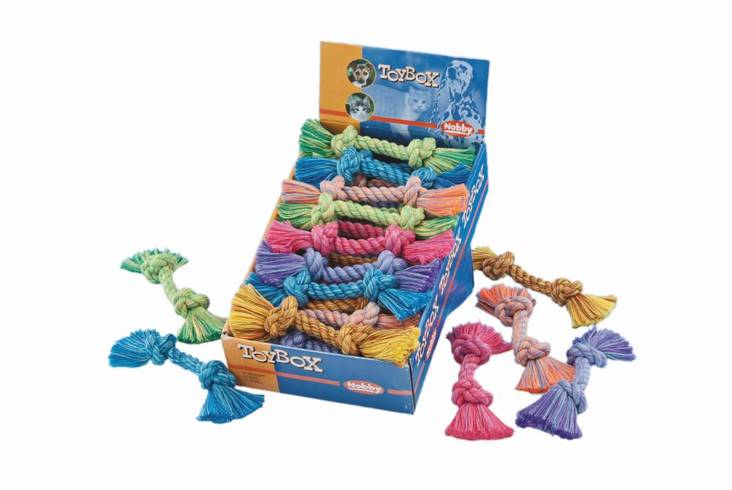 Narulelu S 50g 2-solmua mix Nobby - Koiran köysilelut - 017476 - 1