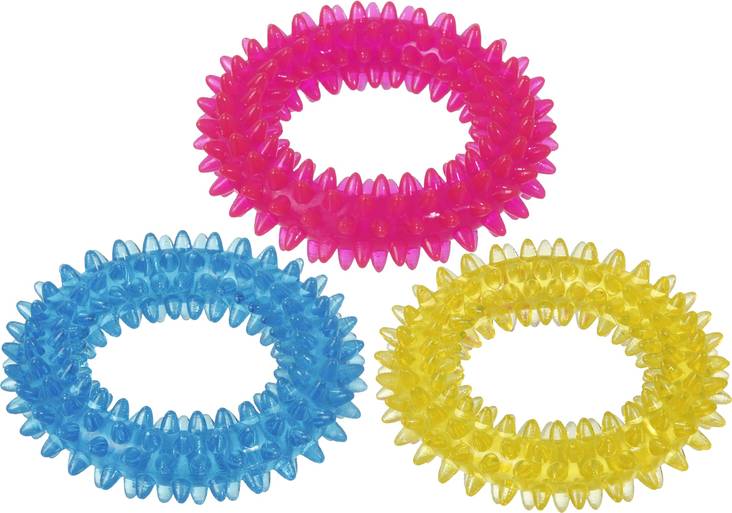 Nystyrengas kelluva TPR 9cm Flamingo - Koiran keppi-, rengas- ja noutolelut - 036396 - 1