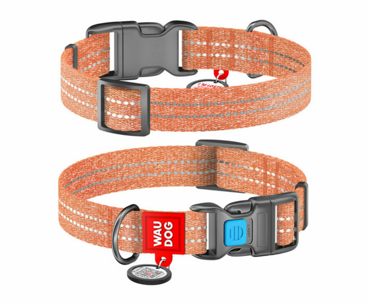 Pistolukkopanta Re-Cotton oranssi Waudog - Koiran pika- ja pistolukkopannat - 036326 - 1