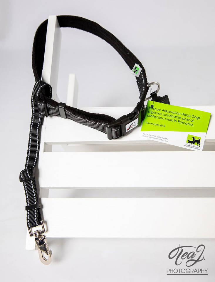 Rescue stoppari valjaisiin musta FinNero - Koiran valjaiden lisäosat ja tarvikkeet - 020896 - 1