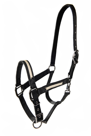 Riimu Sparkling musta/samppanja - Hevosen nylonriimut - 029486 - 1