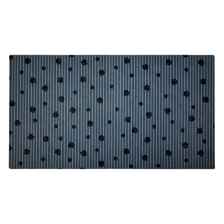 Ruokailualusta Tassut raitapohjalla 71x40cm Drymate - Koiran ruokinta-alustat - 039616 - 1