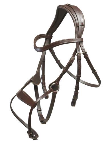 Suitset X-Jump erikoisturparemmillä ruskeat Wahlsten - Ratsuhevosen suitset ja turpahihnat - 008506 - 1