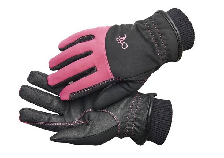 Talvisormikas 8-10v musta/pinkki HC - Ratsastushanskat - 022546 - 1
