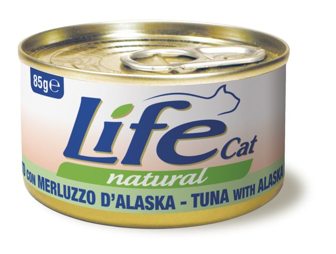 Tonnikala & Alaskan turska 85g LifeCat - Aikuisten kissojen säilykkeet - 017396 - 1