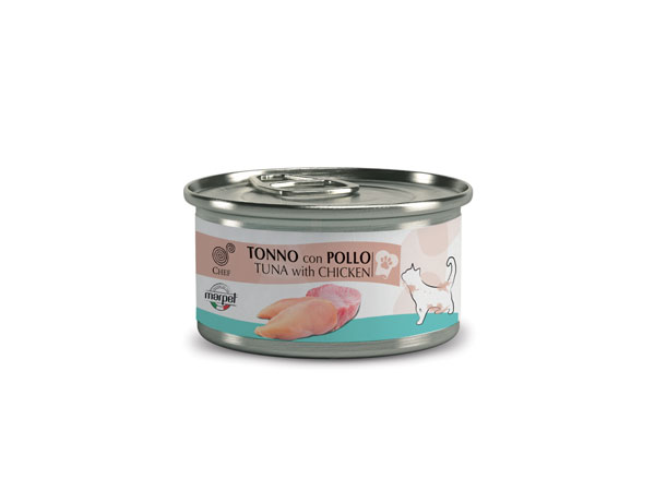 Tonnikala Kana 80g CHEF marpet - Aikuisten kissojen säilykkeet - 025716 - 1