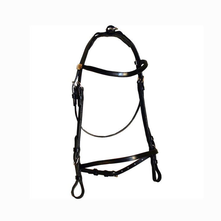 Treenisuitset XFULL musta nahka GP-Tack - Ravurin suitset ja turpahihnat - 023186 - 1