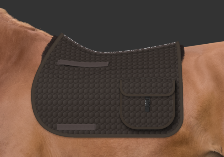 Trekkinghuopa L yleimalli Quilt Semilined wool ruskea Mattes - Ratsun satulahuovat ja romaanit - 035566 - 1